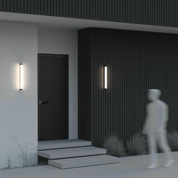 Уличный настенный светодиодный светильник Maytoni Outdoor Rounge O482WL-L16B3K