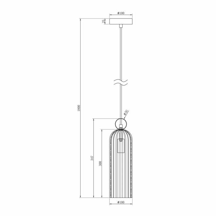 Подвесной светильник Maytoni Antic MOD302PL-01CG