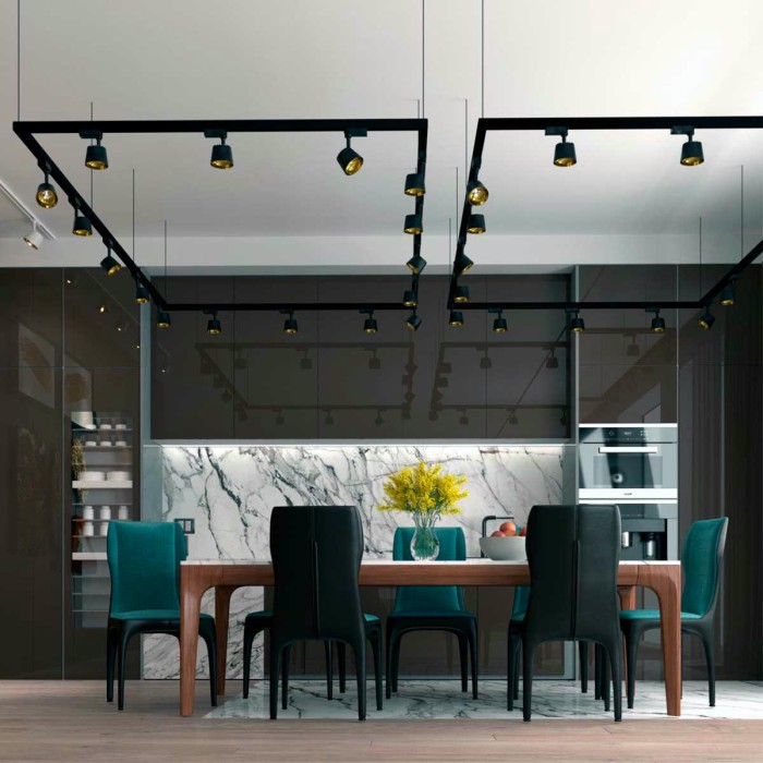 Трековый трехфазный светодиодный светильник Novotech Port Knof 358720