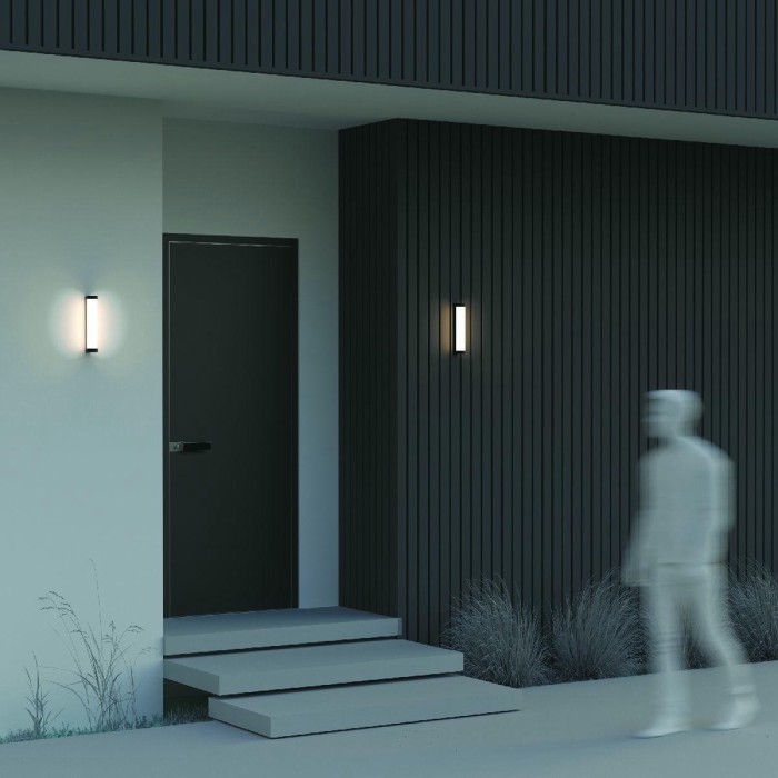 Уличный настенный светодиодный светильник Maytoni Outdoor Rounge O482WL-L12B3K