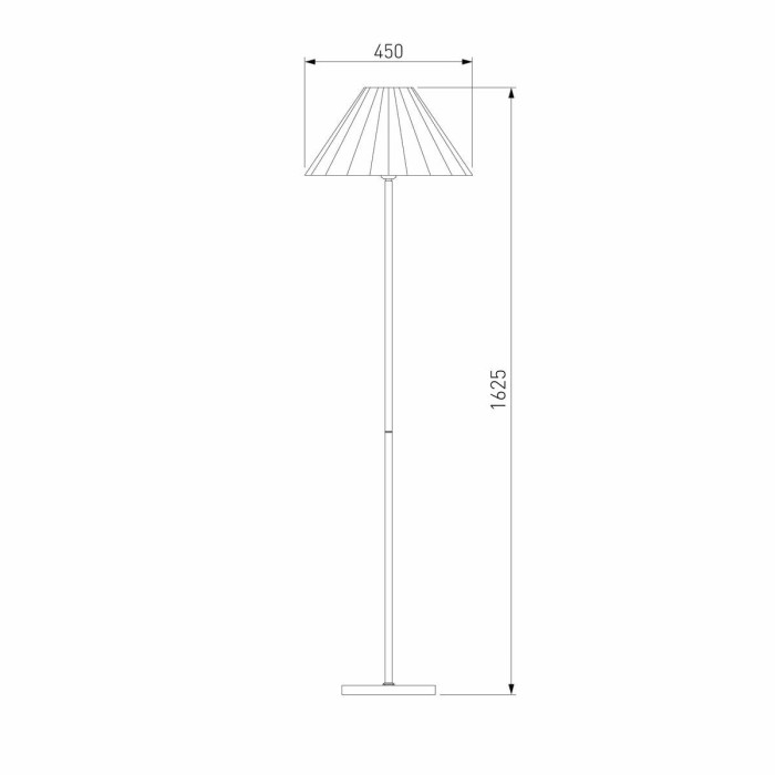 Торшер Eurosvet Peony 01133/1 хром/графит