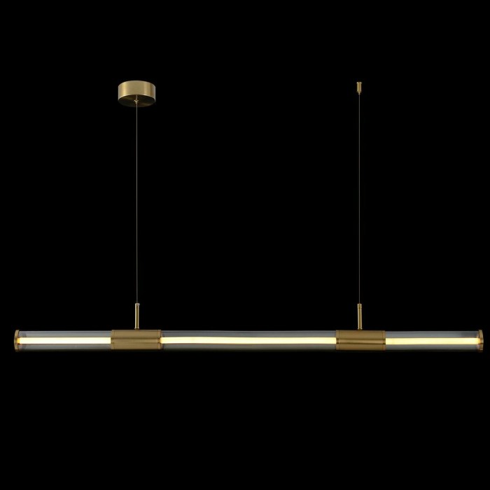 Подвесной светодиодный светильник Crystal Lux Lineup SP24W Led Brass