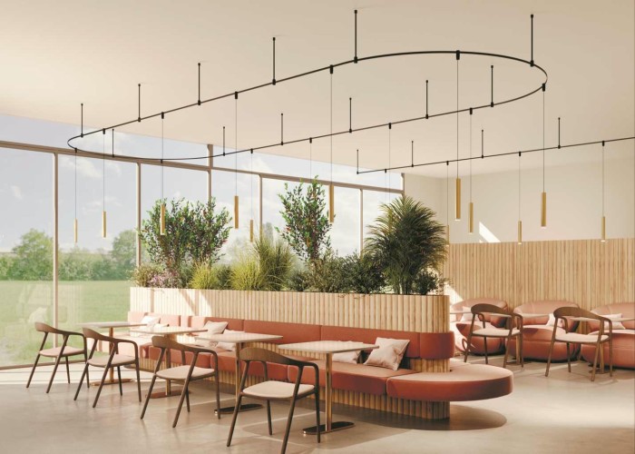 Трековый подвесной светильник Maytoni Technical Skim TR210-1-5W3K-M-B