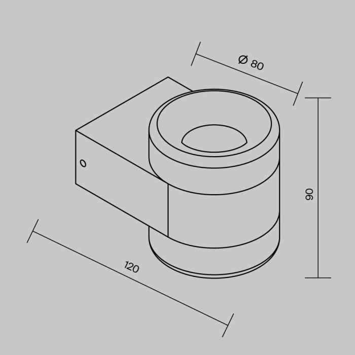 Бра Maytoni Outdoor O490WL-L6B3K