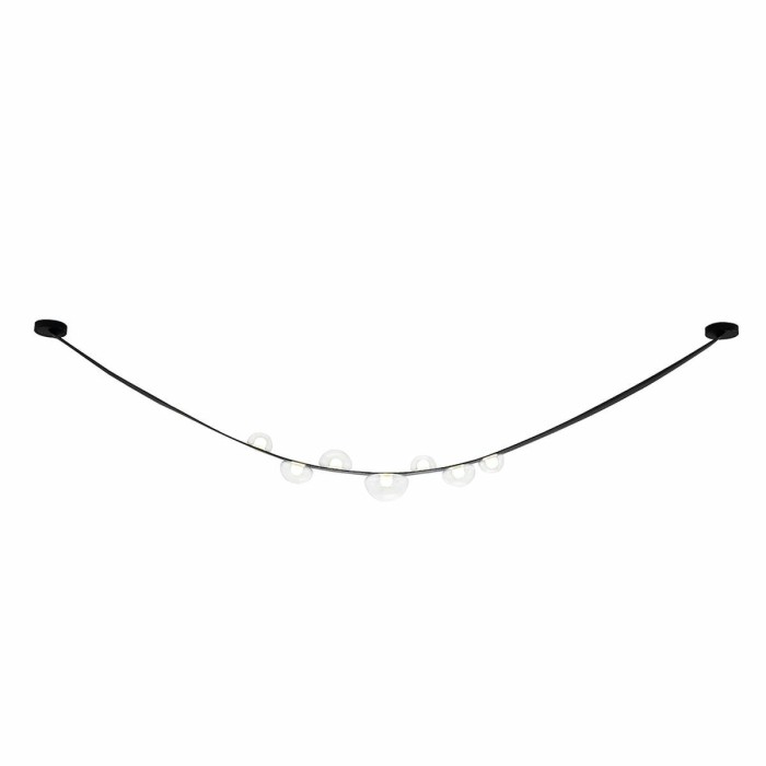 Подвесной светодиодный светильник Crystal Lux Bosque SP7 L3000 Black/Transparent