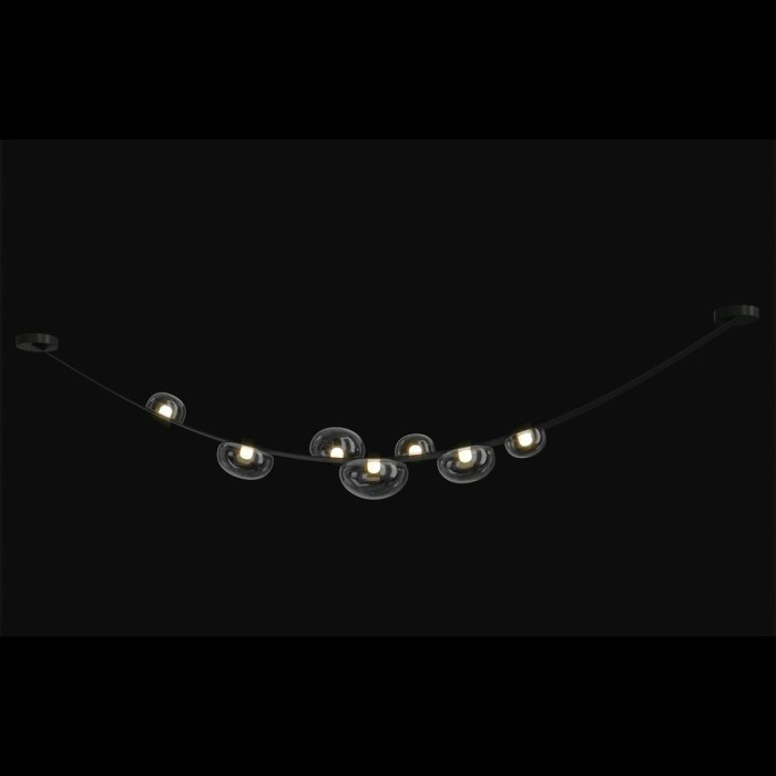 Подвесной светодиодный светильник Crystal Lux Bosque SP7 L3000 Black/Transparent