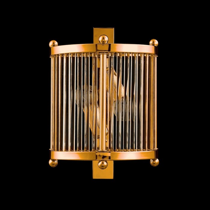 Настенный светильник Crystal Lux Tadeo AP2 Gold/Transparente