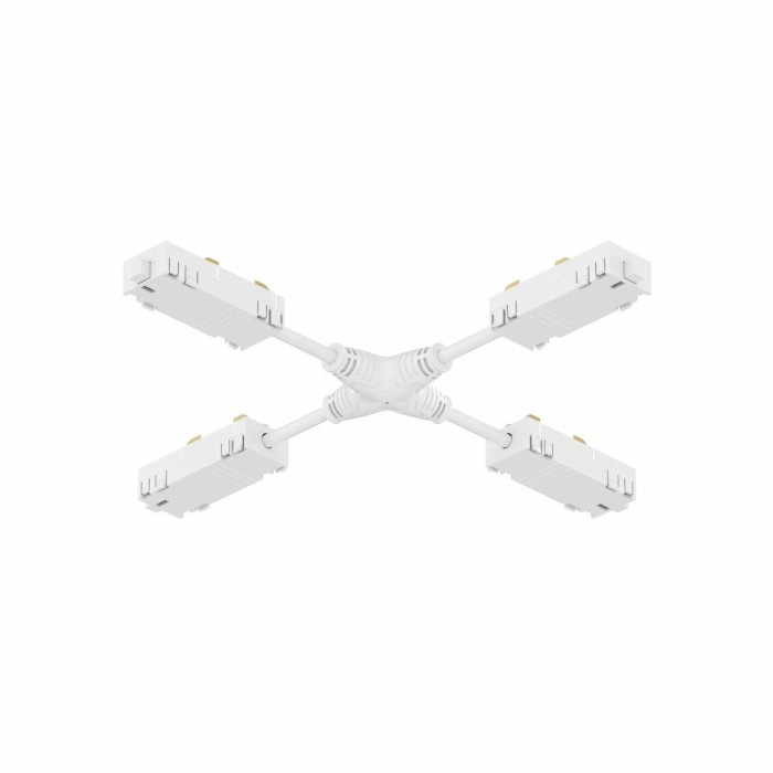 Коннектор X-образный гибкий Denkirs Smart Hide TR2116-WH