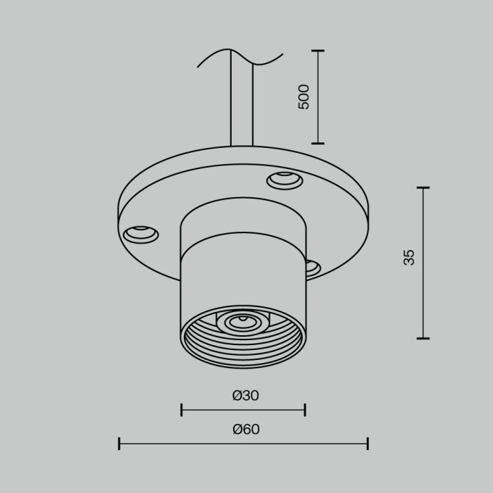 Аксессуар Maytoni Technical CA023BI-P-B