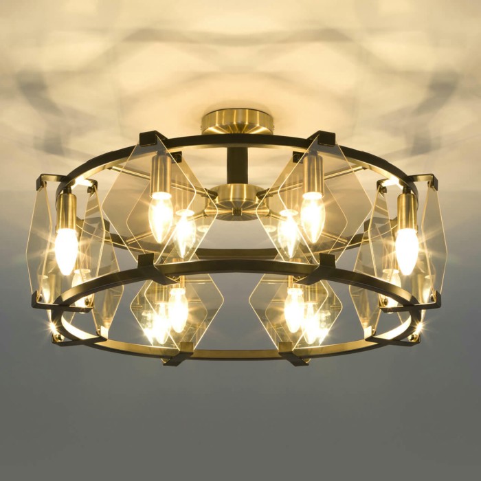 Потолочная люстра Eurosvet Aragon 60126/8 черный Smart