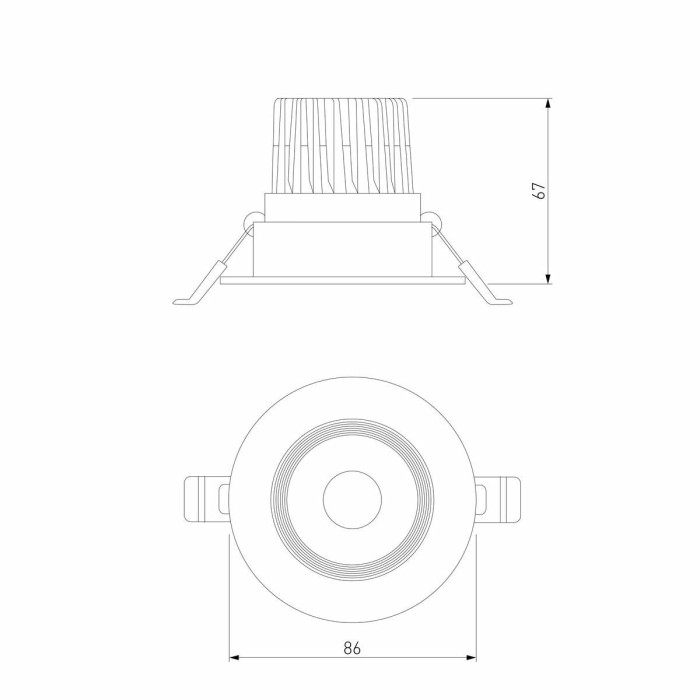 Встраиваемый светодиодный светильник Elektrostandard Even 25094/LED a065459