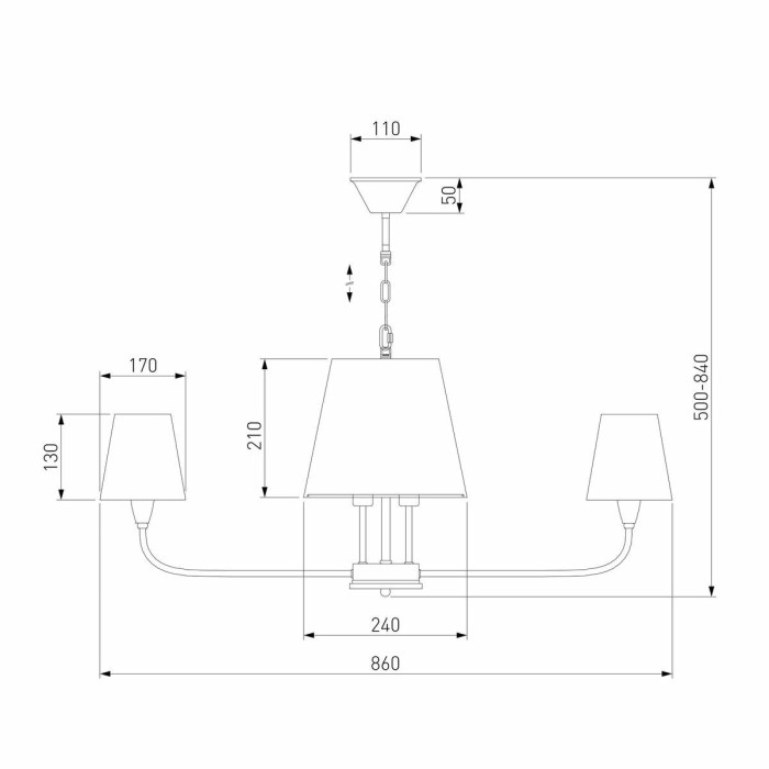 Подвесная люстра Eurosvet Milos 60154 латунь