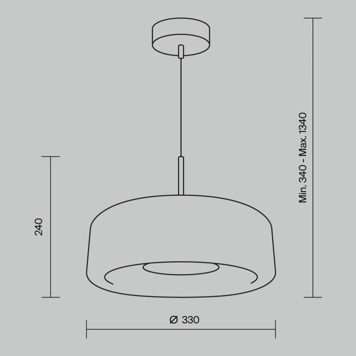 Подвесной светодиодный светильник Maytoni Madmen MOD127PL-L6AM