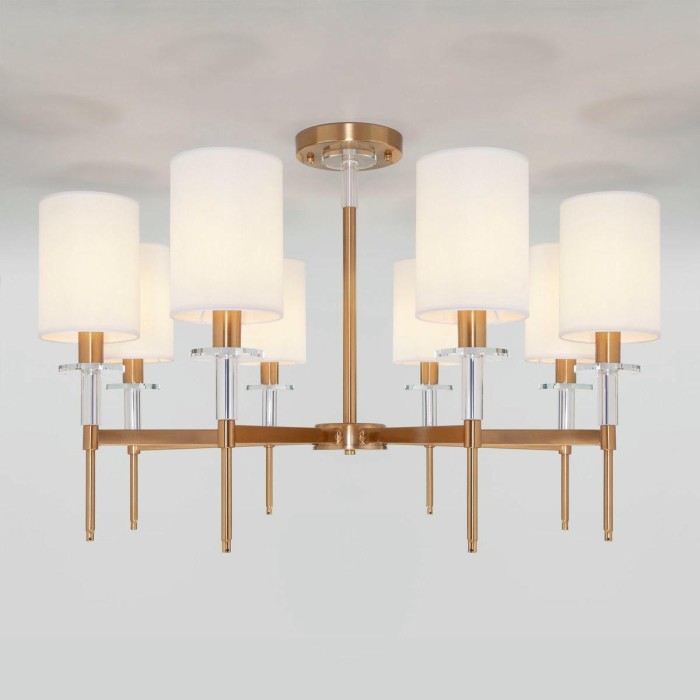 Подвесная люстра Eurosvet Brielle 60132/8 латунь