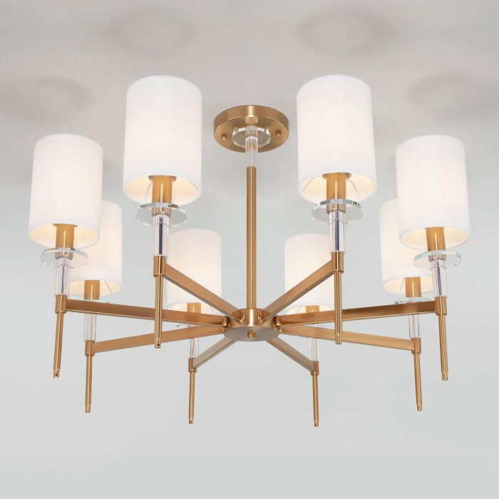 Подвесная люстра Eurosvet Brielle 60132/8 латунь
