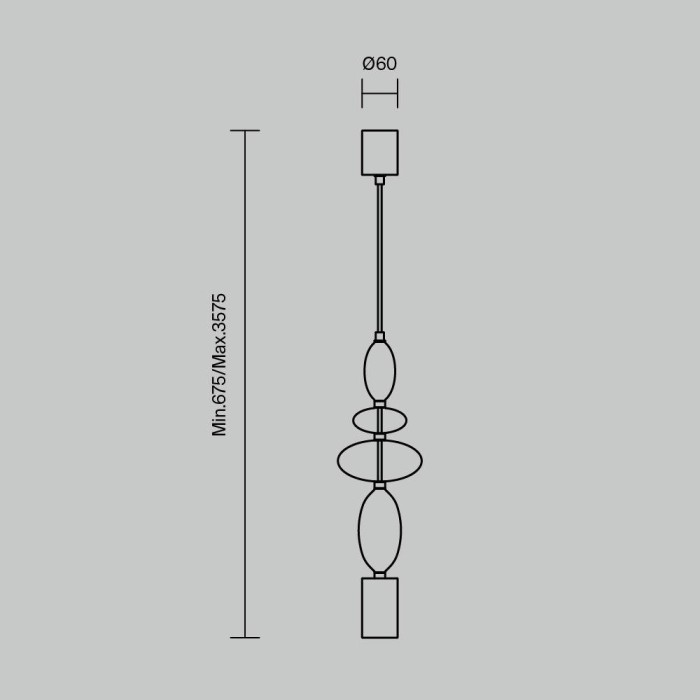 Подвесной светильник Maytoni Monochrome MOD071PL-L8B3K1