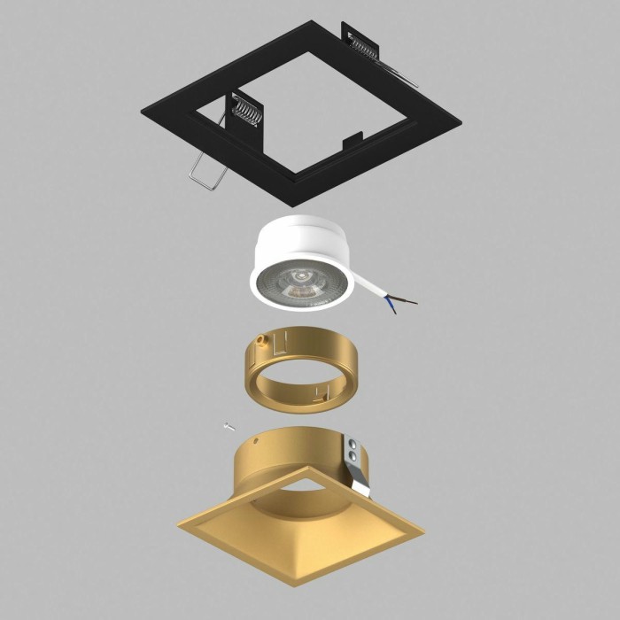 Комплект со светильником Lightstar Domino Quadro (214517+214503+214003) D51703GMOD