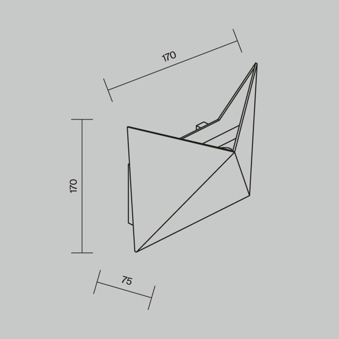 Уличный настенный светодиодный светильник Maytoni Beekman O802WL-L7B