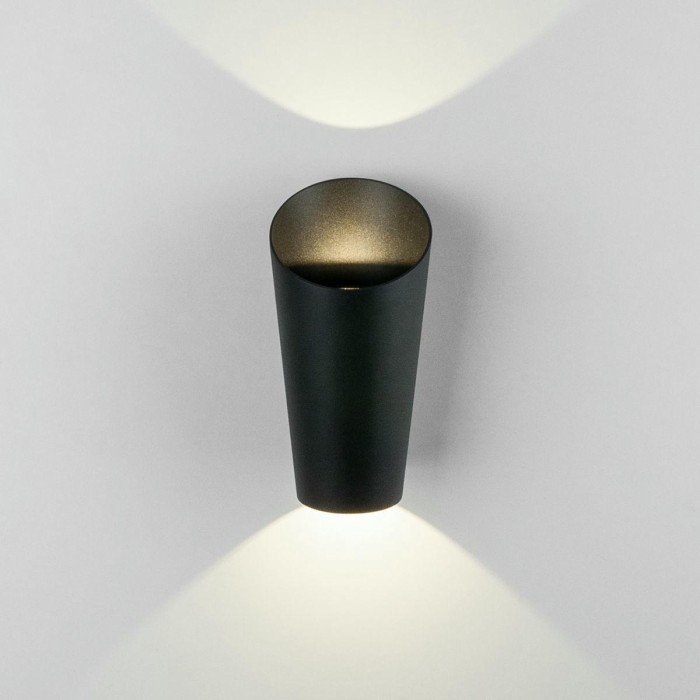 Уличный настенный светодиодный светильник Elektrostandard Tronc 1539 Techno Led черный a053448