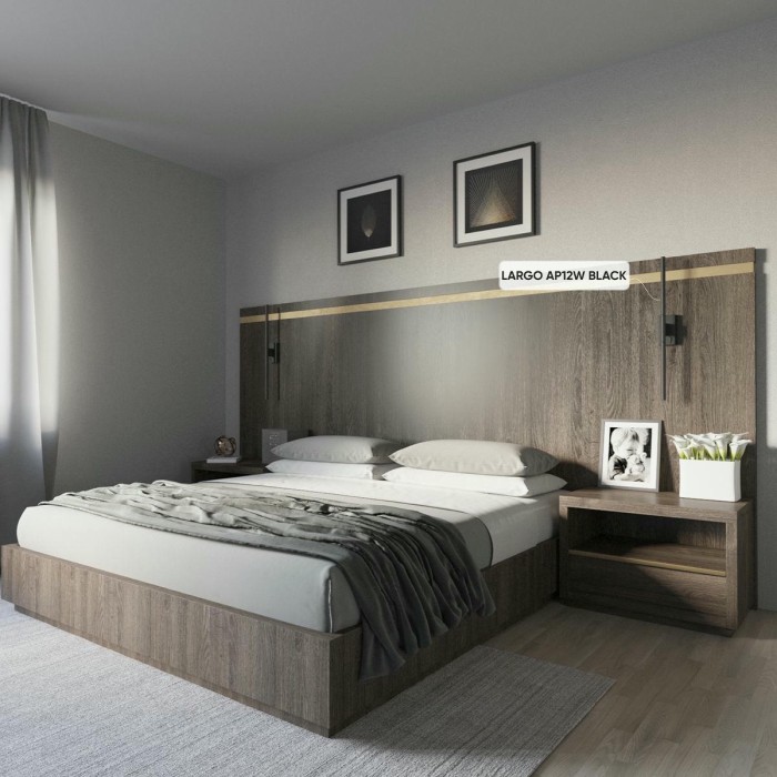 Подсветка для зеркал Crystal Lux Largo AP12W Black