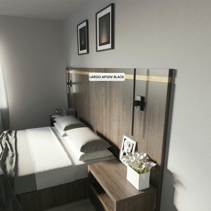 Подсветка для зеркал Crystal Lux Largo AP12W Black