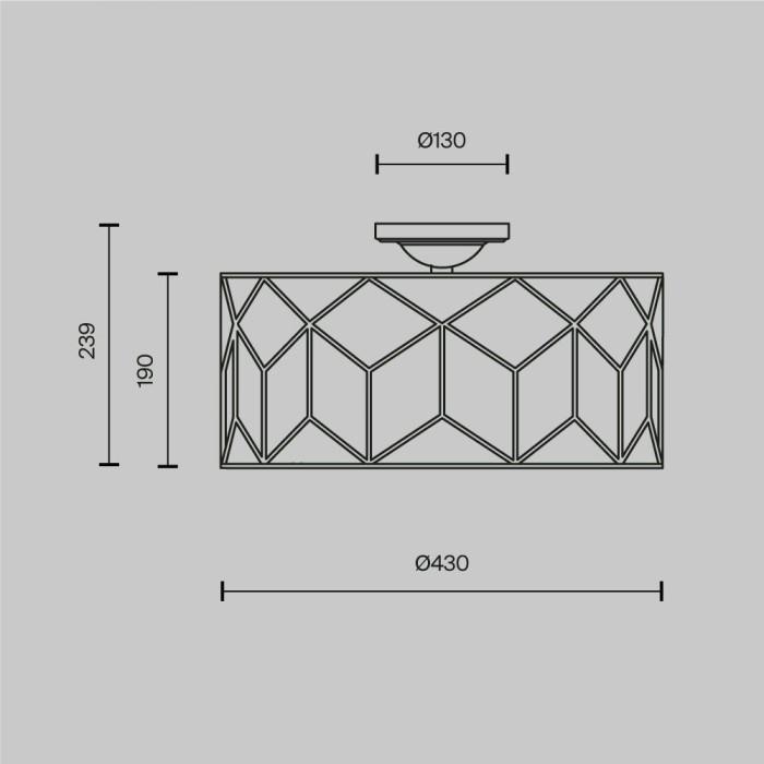 Потолочный светильник Maytoni Messina H223-PL-03-G