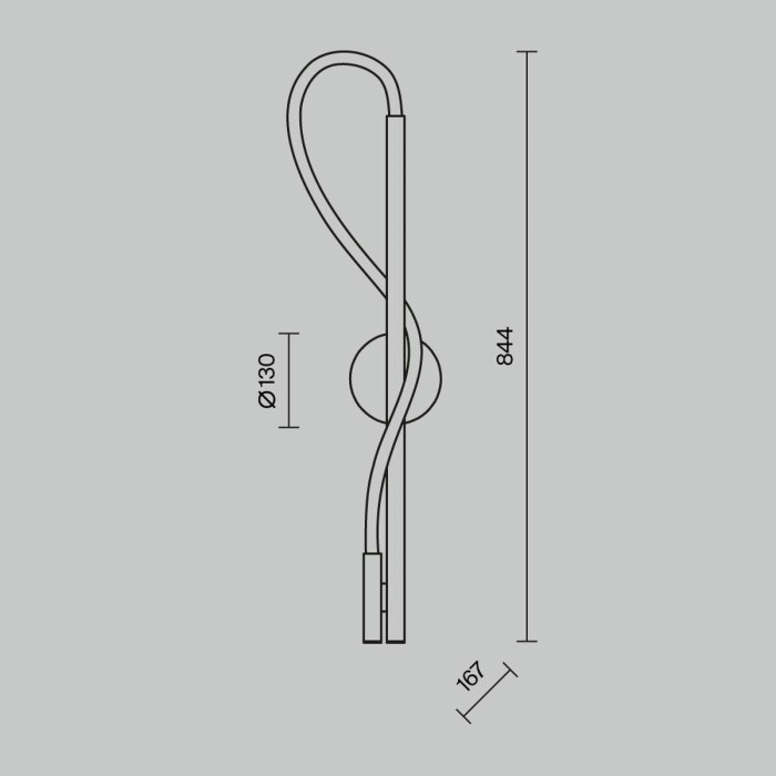 Настенный светильник Maytoni Tau MOD166WL-L12G3K