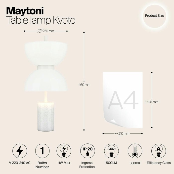 Настольная светодиодная лампа Maytoni Memory MOD178TL-L11W3K