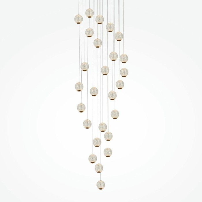 Подвесная светодиодная люстра Maytoni Sapphire MOD293PL-L140BS3K