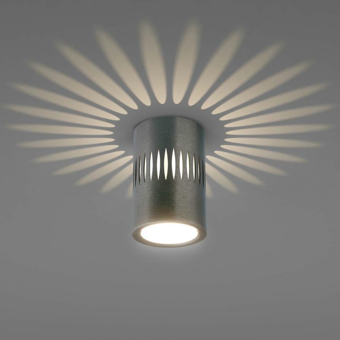 Потолочный светодиодный светильник Elektrostandard DLS026 7W 4200К графит a053601