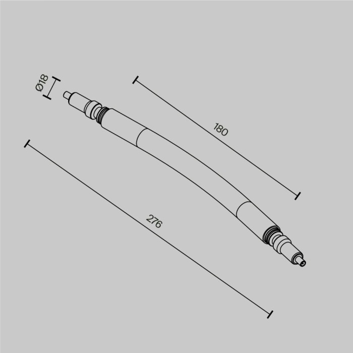 Гибкий коннектор Maytoni Technical Accessories for system Axity CA005FC-B