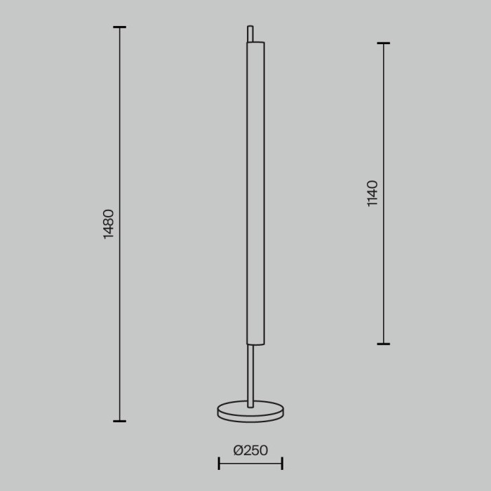 Торшер Maytoni Loom MOD258FL-L15BS3K
