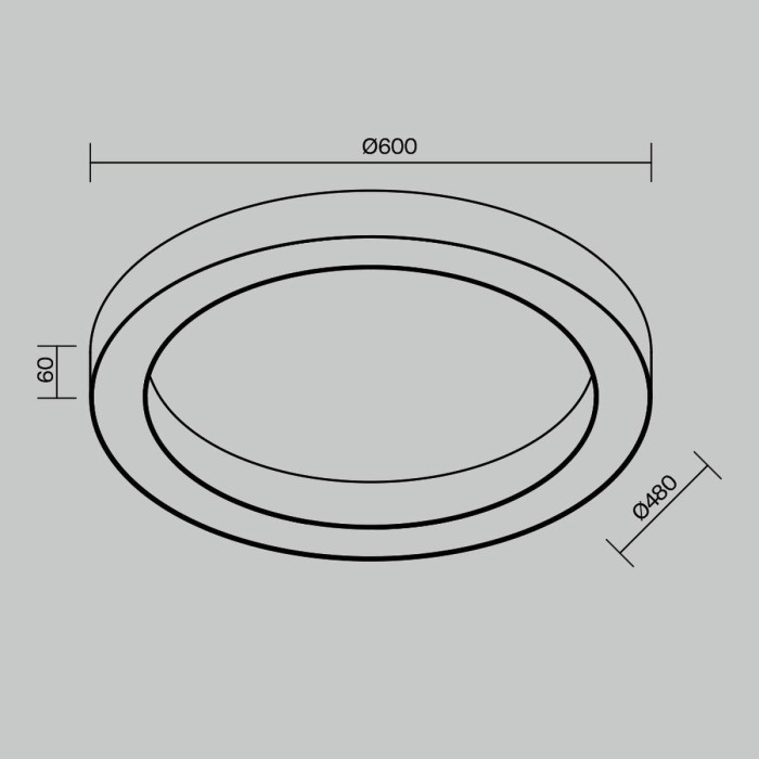 Потолочный светодиодный светильник Maytoni Technical Ceiling Lua C093CL-45W3K-W
