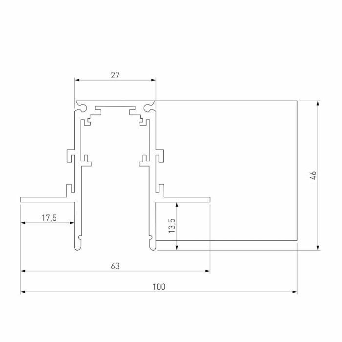 Коннектор L-образный Elektrostandard Slim Magnetic 85212/00 a067500