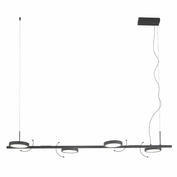 Подвесная светодиодная люстра Crystal Lux CLT 027C4 L1000 BL