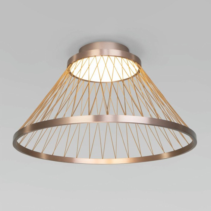 Потолочный светодиодный светильник Eurosvet Cesta 40019/1 LED коричневый