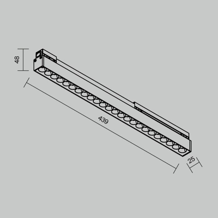 Уличный трековый светильник Maytoni Outdoor O-TR02-2-S-24WB3K