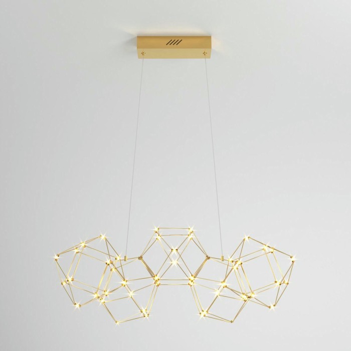 Подвесной светодиодный светильник Eurosvet Uma 90168/5 медь