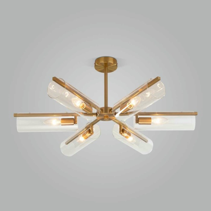 Потолочная люстра Eurosvet Trompeta 70144/6 латунь