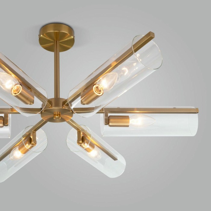 Потолочная люстра Eurosvet Trompeta 70144/6 латунь