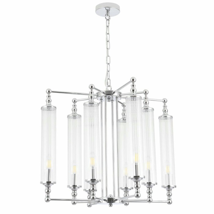 Подвесная люстра Crystal Lux Tomas SP8 D650 Chrome