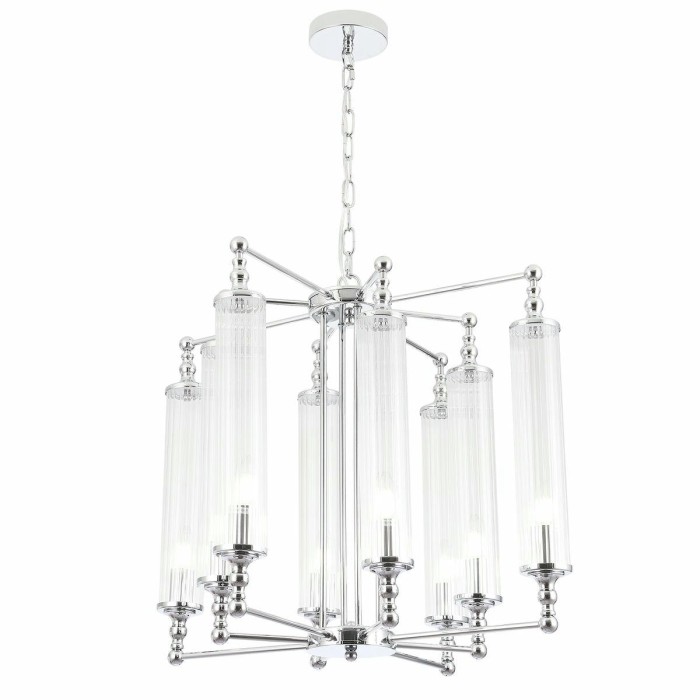 Подвесная люстра Crystal Lux Tomas SP8 D650 Chrome