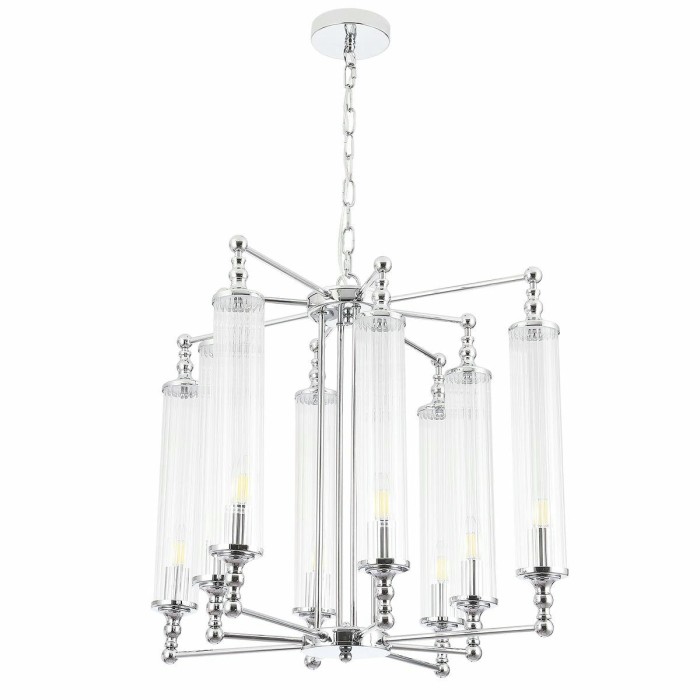 Подвесная люстра Crystal Lux Tomas SP8 D650 Chrome