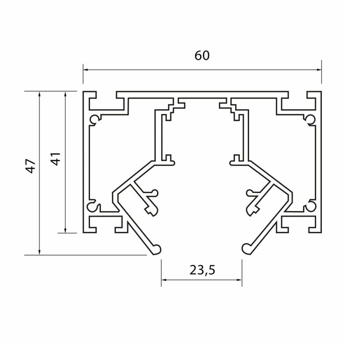 Шинопровод под натяжной потолок ST Luce Skyline 48 ST047.429.02