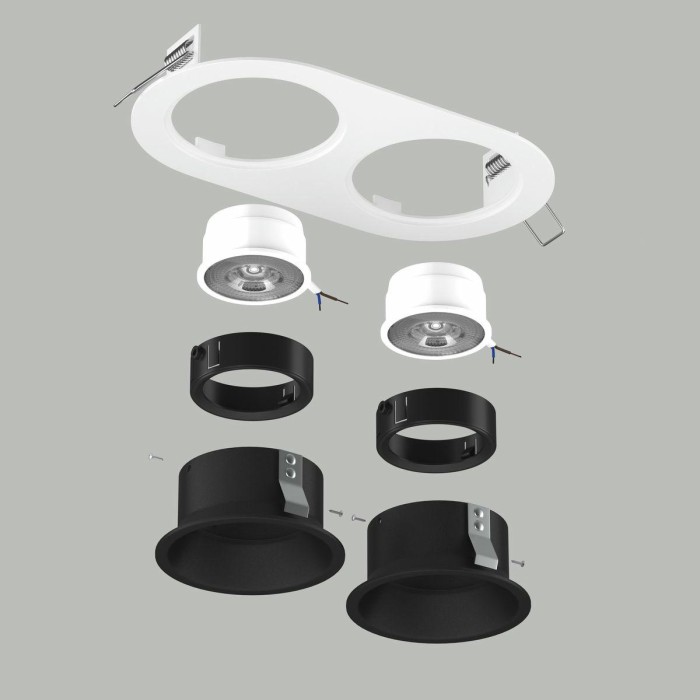 Комплект со светильником Lightstar Domino Round (214656+214607+214607+214007+214007) D6560707BMOD