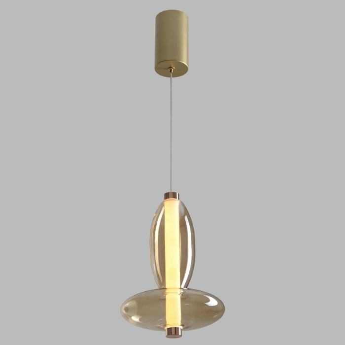 Подвесной светодиодный светильник Crystal Lux Quasar SP7W Led Amber