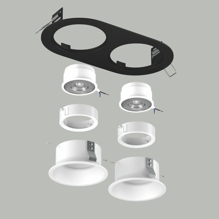 Комплект со светильником Lightstar Domino Round (214657+214606+214606+214006+214006) D6570606WMOD