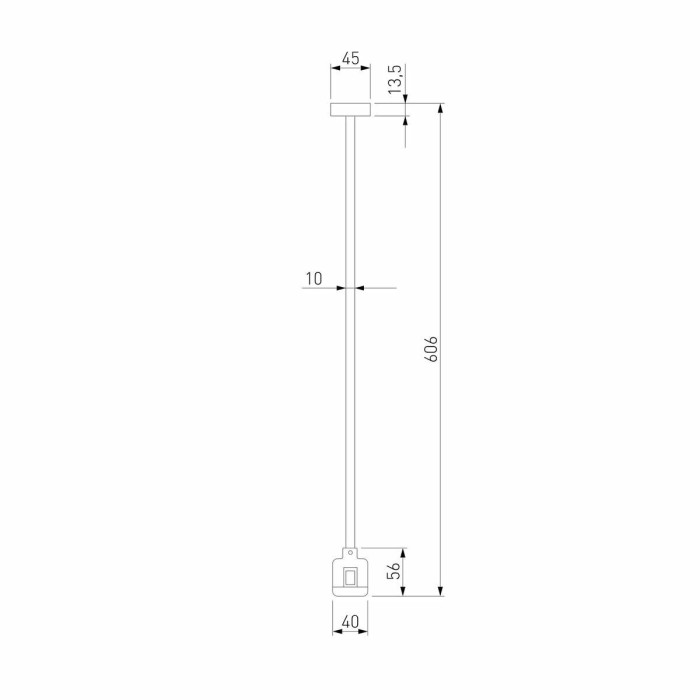 Декоративная стойка с коннектором Elektrostandard Esthetic Magnetic 85153/00 a065449