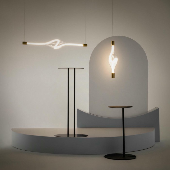 Подвесной светодиодный светильник Maytoni Loop MOD290PL-L14BS3K