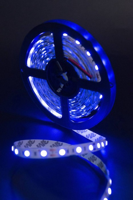 Светодиодная лента SWG 14,4W/m 60Led/m 3528SMD синий 5M SWG560-12-14.4-B-M 009473